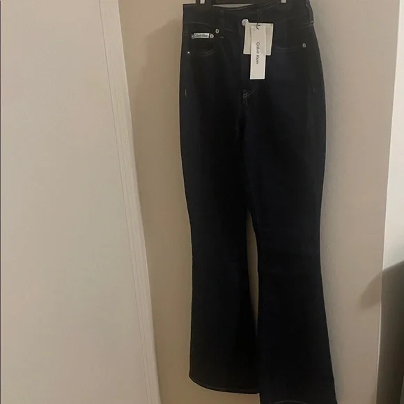 Calvin Klein High Rise Flared Jeans - Picture 7 of 7